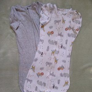 Aden + Anais swaddle sacks - 0-3M